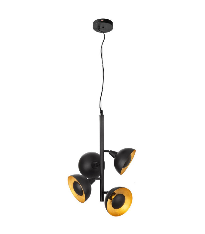 Satellite Multi Arm Pendant Ceiling Light Matt Black 4x E14