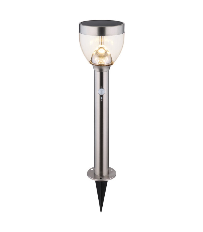 Solar Light Outdoor Bollard Stainless Steel IP44 LED 3000K-5