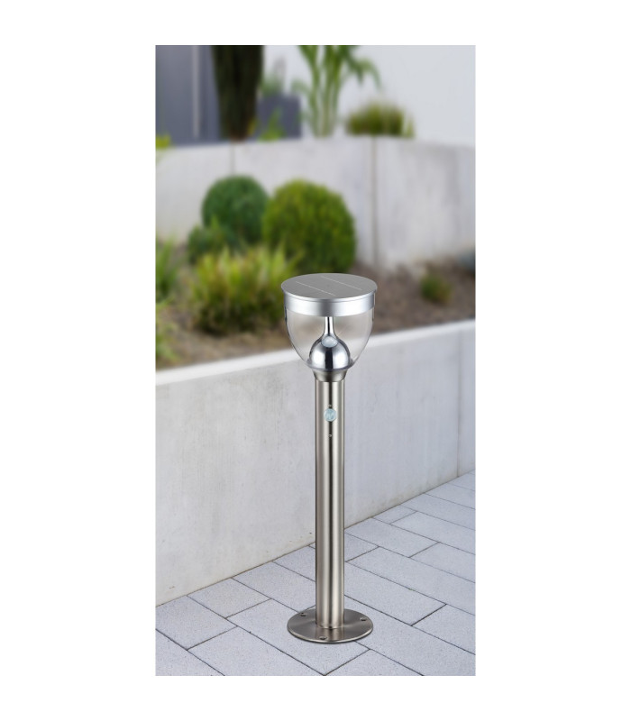 Solar Light Outdoor Bollard Stainless Steel IP44 LED 3000K-6