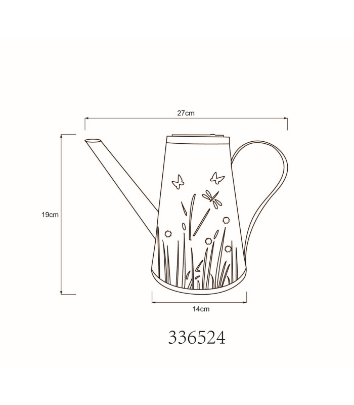 Solarleuchte Outdoor Lighting Blue Antique IP44 Watering Can LED 3000K-6