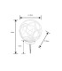 Solarleuchte Outdoor Lighting Plastic IP44 50x LED 3000K-5