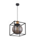 Hilko Wire Frame Pendant Ceiling Light Matt Black 1x E27-2