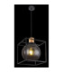 Hilko Wire Frame Pendant Ceiling Light Matt Black 1x E27-5