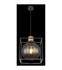 Hilko Wire Frame Pendant Ceiling Light Matt Black 1x E27-6