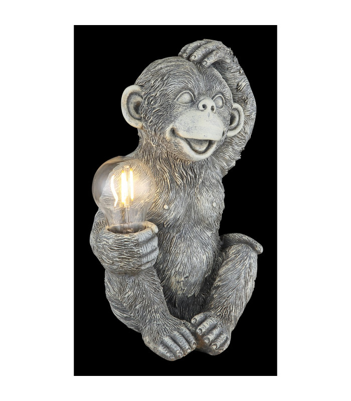Solarleuchte Outdoor Lighting Grey Matt IP44 Monkey LED 3000K-5
