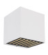 Illi Outdoor Up Down Wall Lamp White Matt IP54 Clear Glass Shade LED 3000K-1