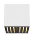 Illi Outdoor Up Down Wall Lamp White Matt IP54 Clear Glass Shade LED 3000K-3