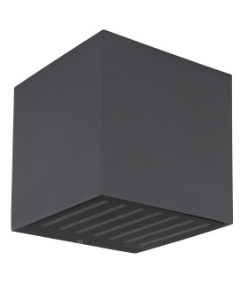 Illi Outdoor Up Down Wall Lamp Anthracite IP54 Clear Glass Shade LED 3000K-2
