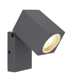 Veronika Outdoor Spotlight Anthracite IP44 Clear Glass Shade 1x GU10-1