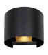 Veronika Outdoor Up Down Wall Lamp Matt Black IP54 Clear Glass Shade LED 3000K-3