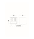 Veronika Outdoor Up Down Wall Lamp Rust Colored Matt IP54 Clear Glass Shade 2x LED 3000K-8