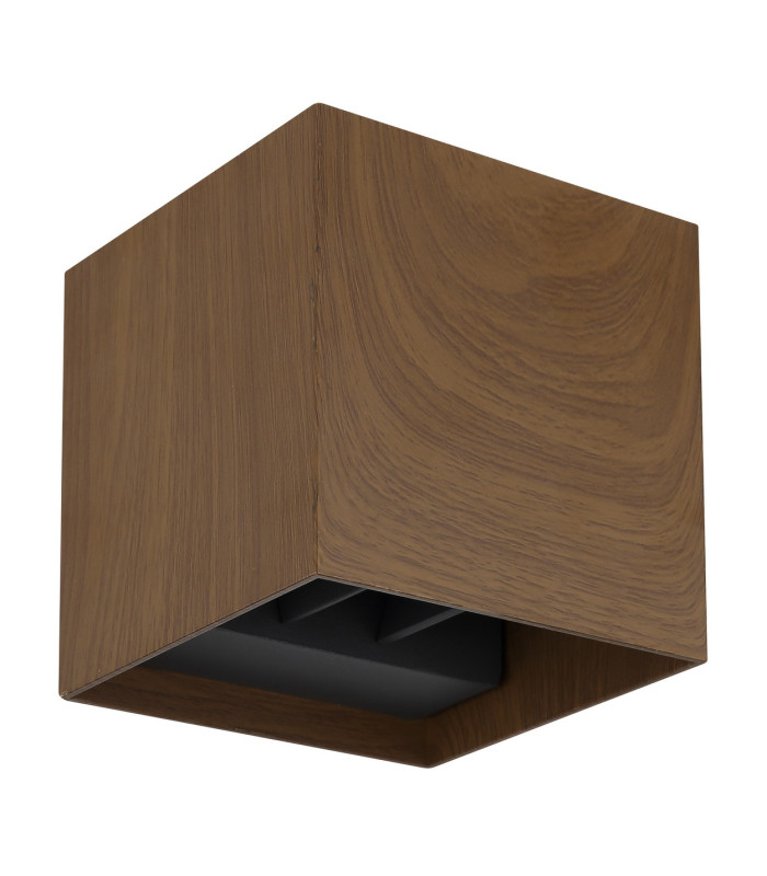 Veronika Outdoor Up Down Wall Lamp Wood Look Dark IP54 2x LED 3000K-2