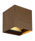 Veronika Outdoor Up Down Wall Lamp Wood Look Dark IP54 2x LED 3000K-4