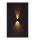 Veronika Outdoor Up Down Wall Lamp Wood Look Dark IP54 2x LED 3000K-5