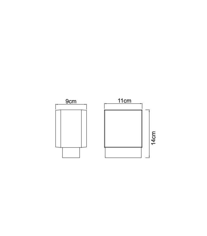 Slice Outdoor Up Down Wall Lamp Anthracite IP44 LED 3000K-7