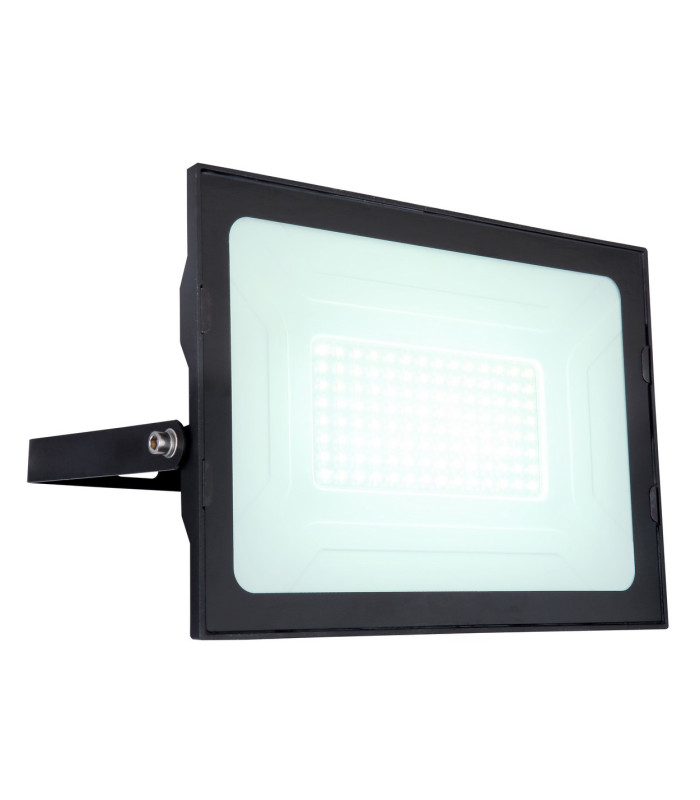 Helga I 10000lm Outdoor Flood Light Black IP44 Clear Glass Shade LED 6000K-1
