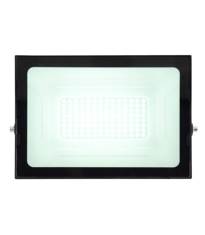 Helga I 10000lm Outdoor Flood Light Black IP44 Clear Glass Shade LED 6000K-3