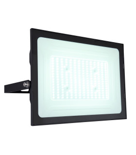 Helga I 19000lm Outdoor Flood Light Black IP44 Clear Glass Shade LED 6000K-1