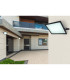 Helga I 19000lm Outdoor Flood Light Black IP44 Clear Glass Shade LED 6000K-5