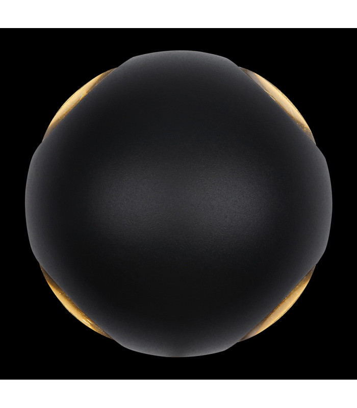 Slice Outdoor Modern Wall Lamp Matt Black IP54 Clear Glass Shade LED 3000K-4