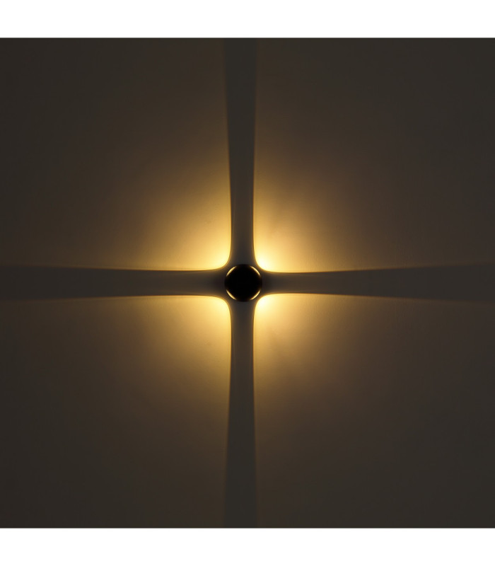 Slice Outdoor Modern Wall Lamp Matt Black IP54 Clear Glass Shade LED 3000K-5