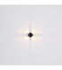 Slice Outdoor Modern Wall Lamp Matt Black IP54 Clear Glass Shade LED 3000K-6
