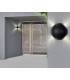 Slice Outdoor Modern Wall Lamp Matt Black IP54 Clear Glass Shade LED 3000K-8