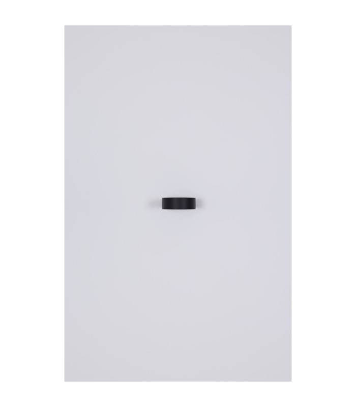 Slice I Outdoor Up Down Wall Lamp Matt Black IP54 Clear Glass Shade LED 3000K-6