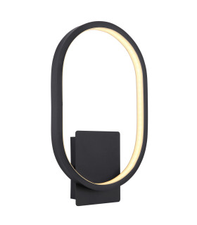 Naggy Outdoor Modern Wall Lamp Matt Black IP44 LED 3000K-1