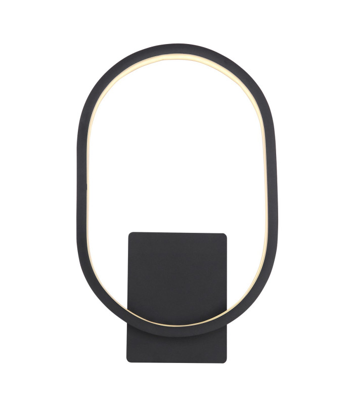 Naggy Outdoor Modern Wall Lamp Matt Black IP44 LED 3000K-3