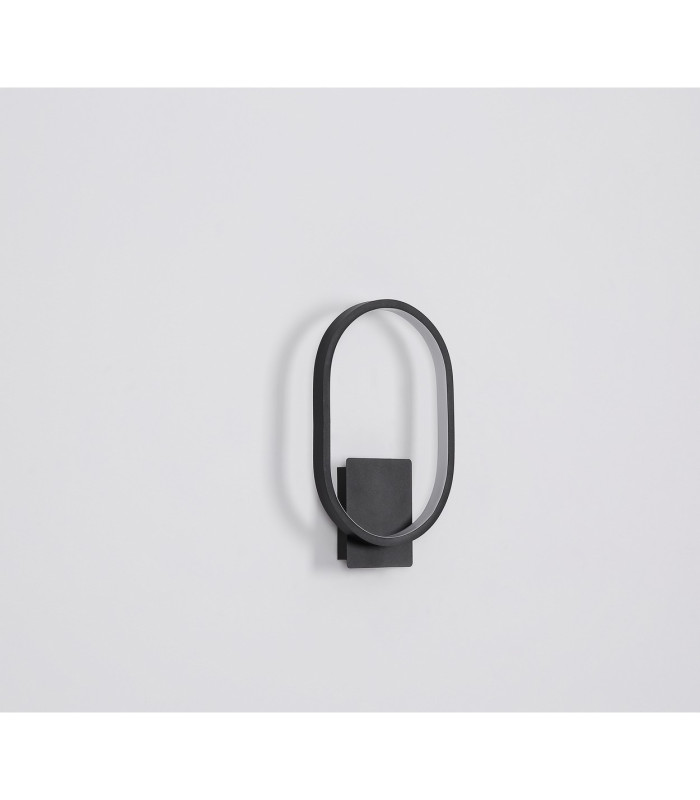 Naggy Outdoor Modern Wall Lamp Matt Black IP44 LED 3000K-6