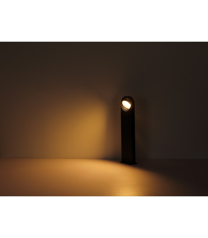 Oko Outdoor Bollard Matt Black IP44 LED 3000K-5