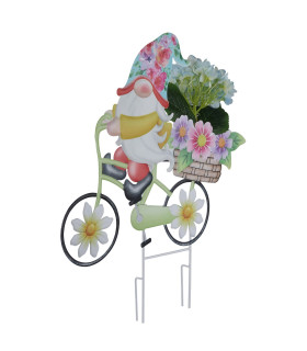 Solarleuchte Outdoor Lighting Colorful IP44 Gnome On A Bicycle With Flowers 20x LED 3000K-2