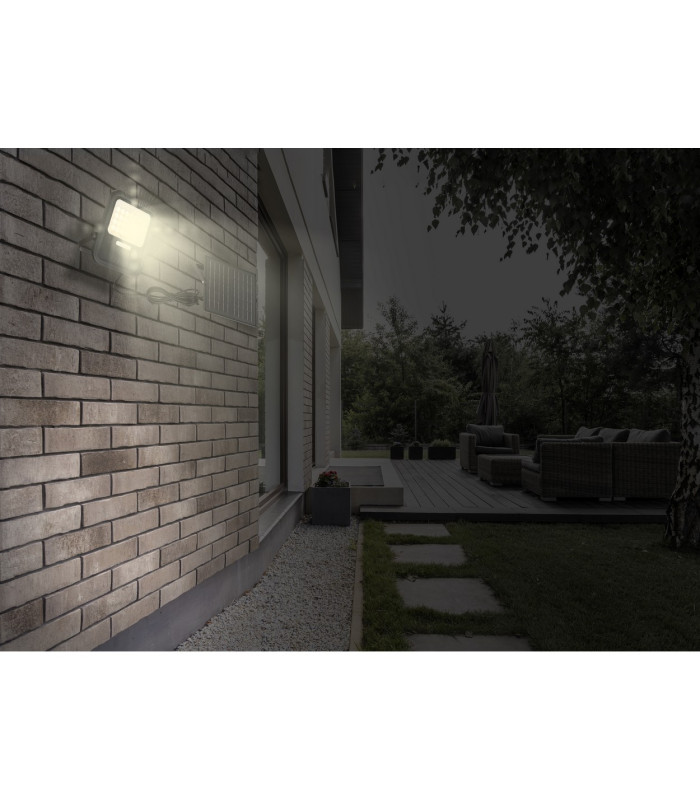 Solarleuchte Outdoor Lighting Matt Black IP65 Clear Glass Shade LED Dimmable 3000K Timer-10