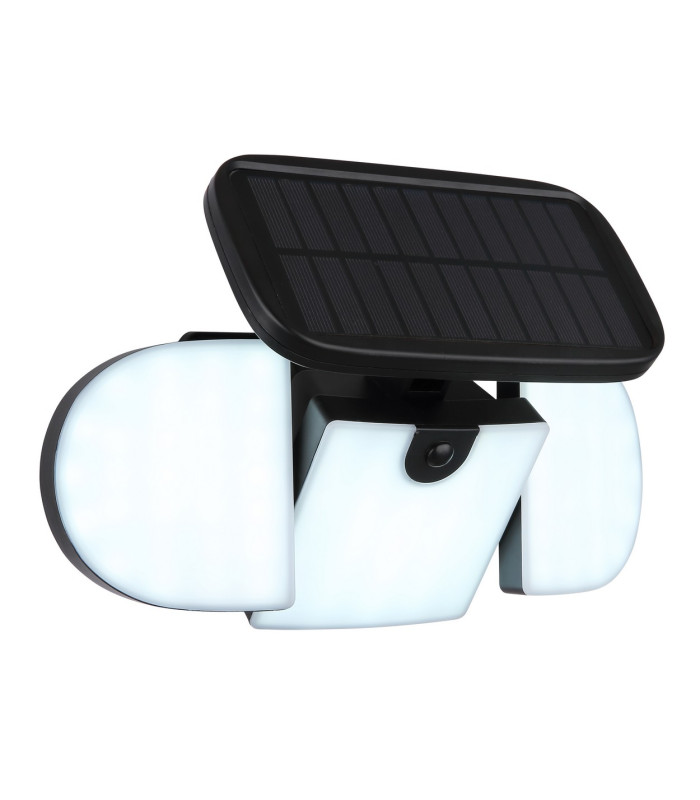 Solarleuchte PIR Outdoor Lighting Matt Black IP44 LED 6500K-6