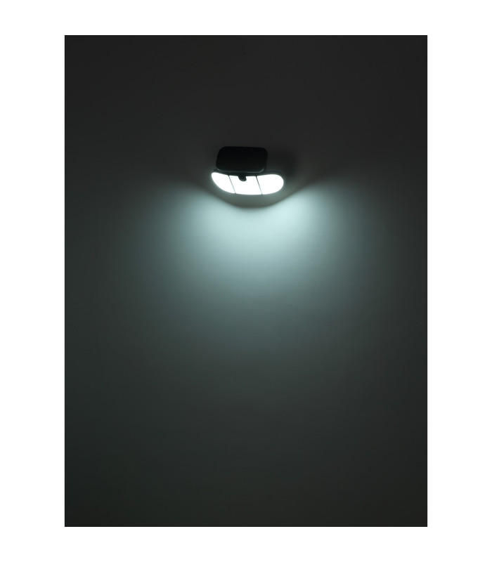 Solarleuchte PIR Outdoor Lighting Matt Black IP44 LED 6500K-8