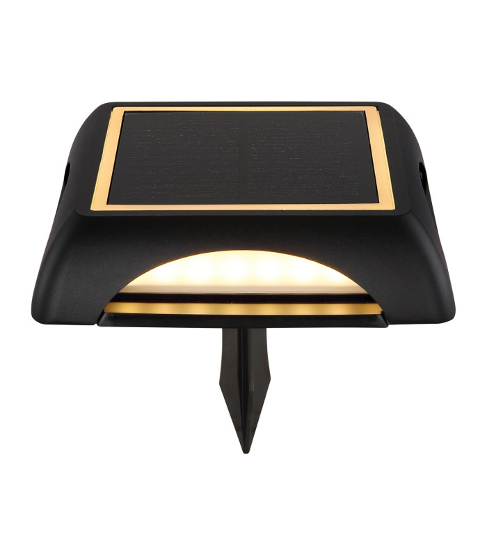 Solarleuchte Square Outdoor Spike Matt Black IP65 LED 3000K-3
