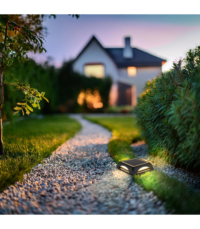 Solarleuchte Square Outdoor Spike Matt Black IP65 LED 3000K-10