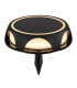 Solarleuchte Round Outdoor Spike Matt Black IP65 LED 3000K-1