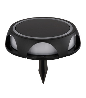 Solarleuchte Round Outdoor Spike Matt Black IP65 LED 3000K-2