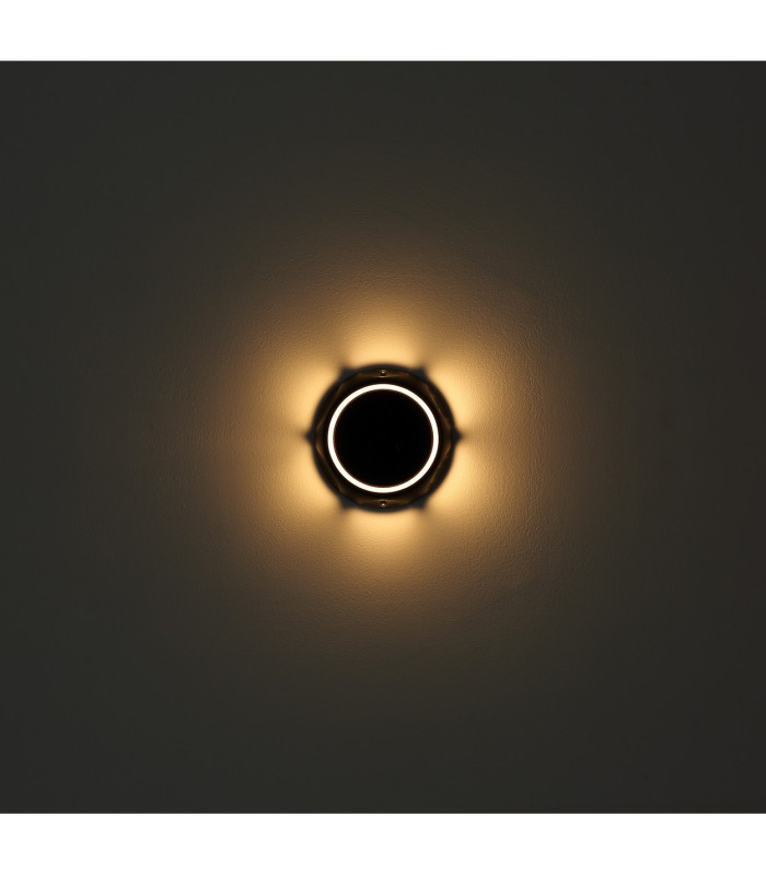 Solarleuchte Round Outdoor Spike Matt Black IP65 LED 3000K-7