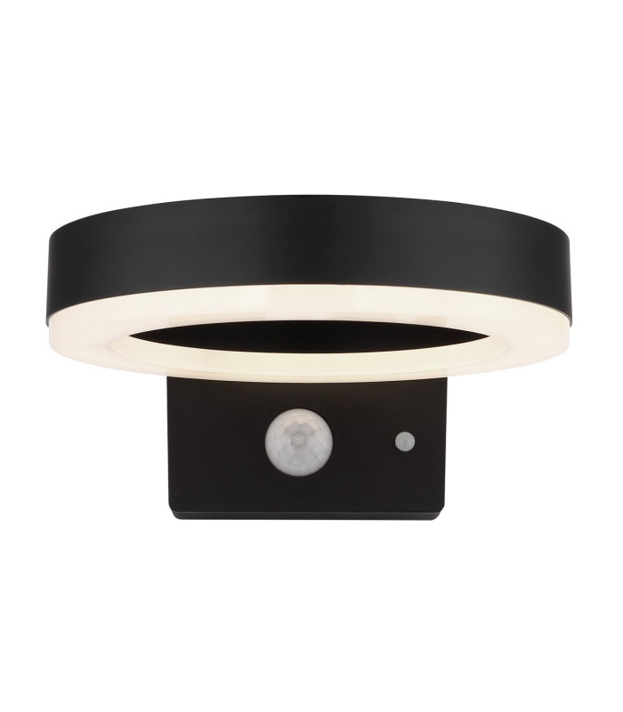 Solarleuchte Outdoor Modern Wall Lamp Matt Black IP44 LED 4000K-3