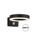 Solarleuchte Outdoor Modern Wall Lamp Matt Black IP44 LED 4000K-6