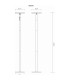 Solarleuchte LED Integrated Floor Lamp Matt Black IP54 LED 1800-3000K Touch Dimmer-12