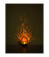 Solarleuchte Outdoor Portable Lamp Bronze Colored IP44 Clear Crackle Glass Shade LED 3000K-6