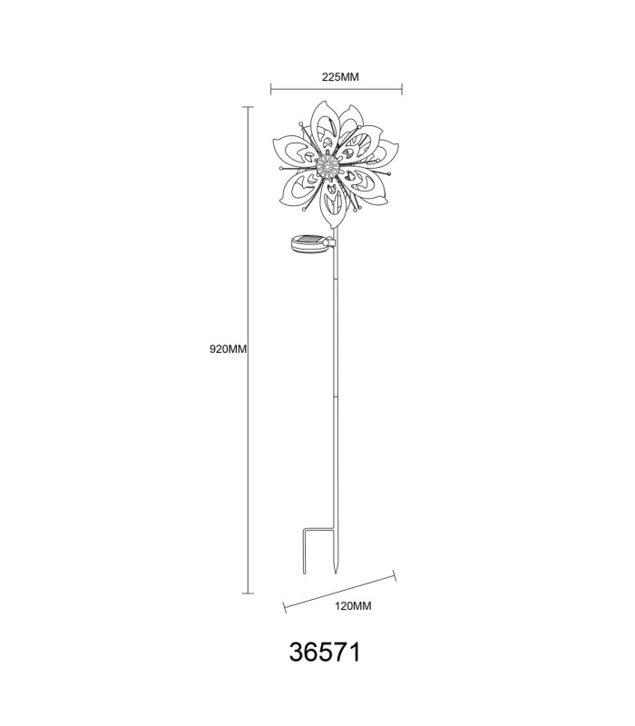 Solarleuchte I Outdoor Portable Lamp Gold Colours Antique IP44 LED 3000K-9