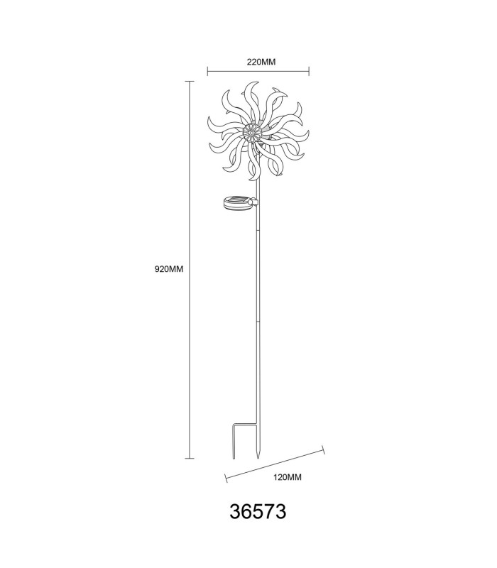 Solarleuchte III Outdoor Portable Lamp Gold Colours Antique IP44 LED 3000K-9