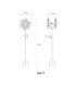 Solarleuchte Outdoor Portable Lamp Colorful IP44 Ball Clear Glass Shade LED 3000K-9
