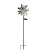Solarleuchte Outdoor Portable Lamp Silver Grey IP44 Ball Clear Glass Shade LED 3000K-1