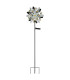 Solarleuchte Outdoor Portable Lamp Silver Grey IP44 Ball Clear Glass Shade LED 3000K-3